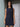 GIULIA Dress - Navy Pinstripe